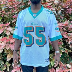 Y2K NFL Miami Dolphins Joey Porter Football Jersey Large
